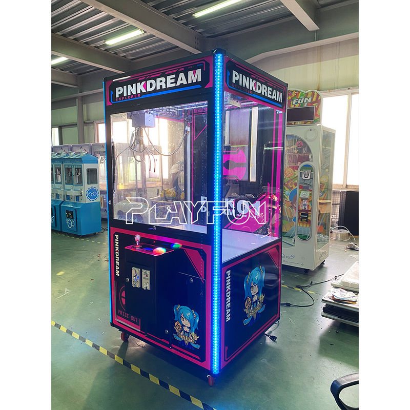 PlayFun Commercial Coin Arcade Games Big Size 960mm Xxl Claw Prize Doll Vending Machine Pink Dream Crane Claw Game Doll Machine