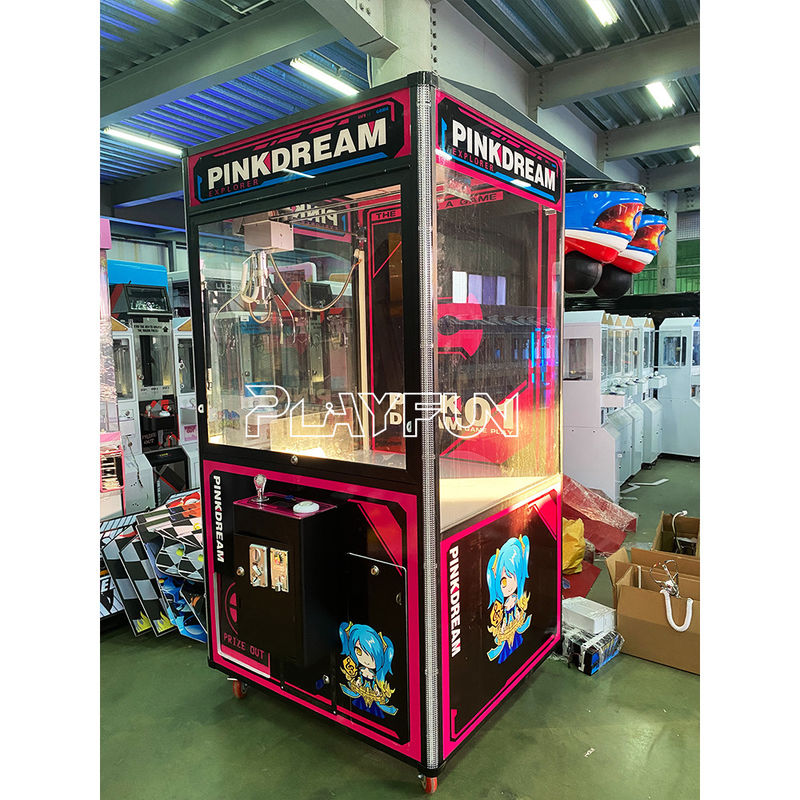 PlayFun Commercial Coin Arcade Games Big Size 960mm Xxl Claw Prize Doll Vending Machine Pink Dream Crane Claw Game Doll Machine