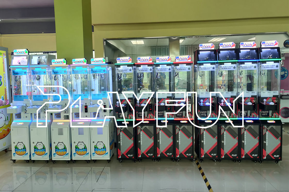 Playfun Games Coin Operated Arcade Games Crane Vending Prize Gifts Jackpot Box Toys World Mini Claw Machine with Bill Acceptor
