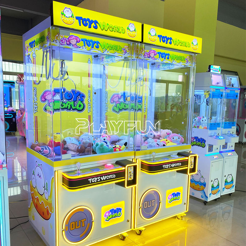 Playfun Games New Design Prize Gifts Plush Doll Machine Arcade Game Toy Crane Claw Toys World Game Vending Machine for Sale