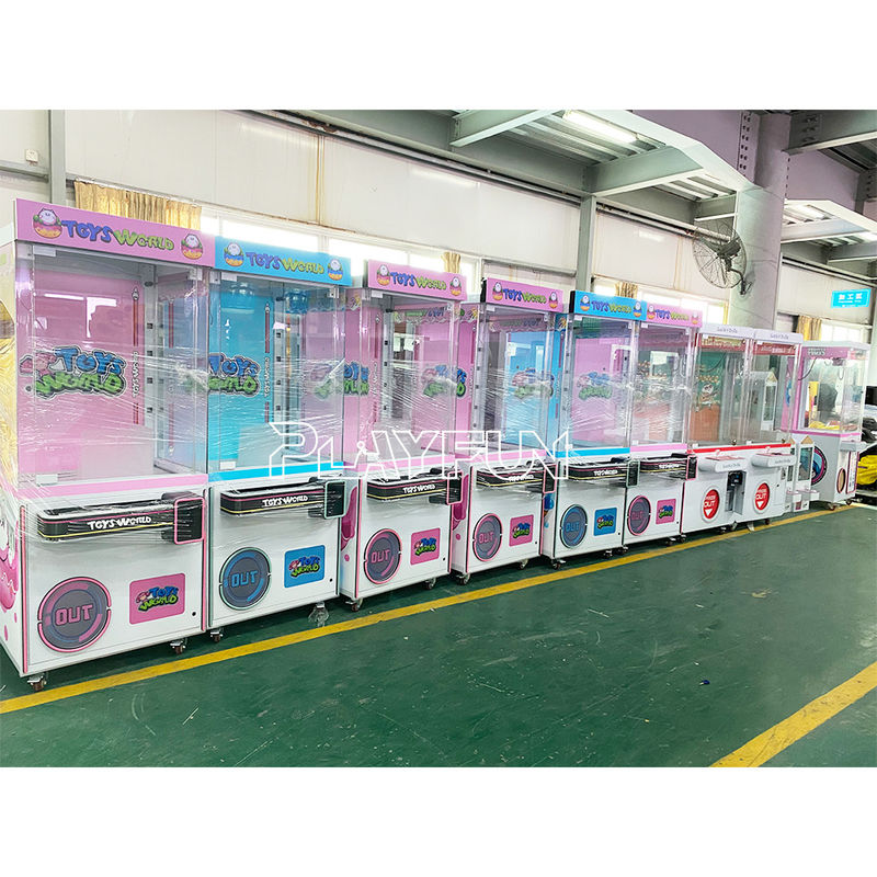 Playfun Games New Design Prize Gifts Plush Doll Machine Arcade Game Toy Crane Claw Toys World Game Vending Machine for Sale