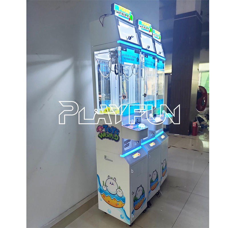 Playfun USA Popular Toys World Magic Key Mega Mini Claw Crane Machine Doll Vending Machine with a Locker Box