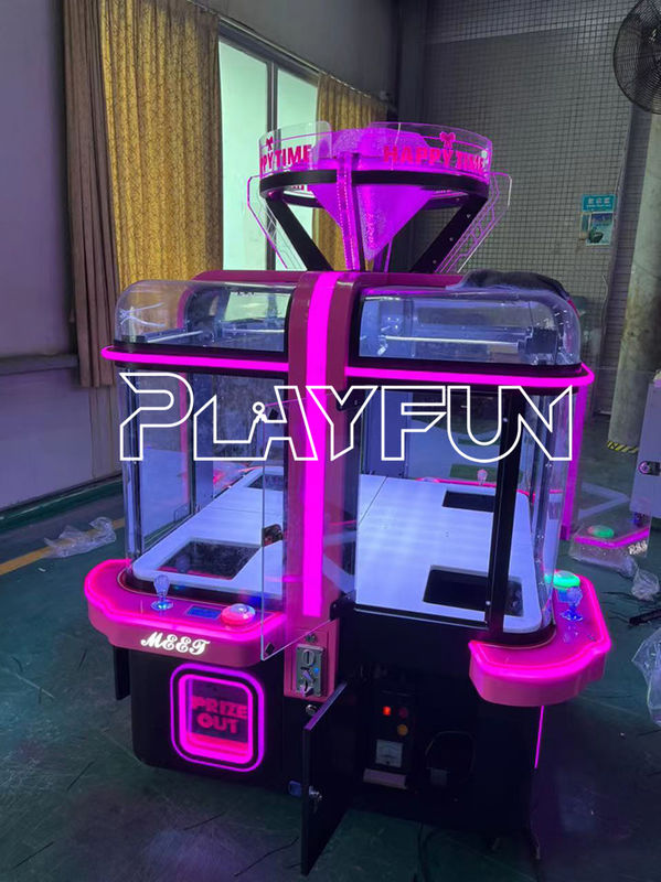 4 Players Bill Acceptor   Full Metal    Gift Toy Taxi  Doll Catcher Black  Claw Crane Game Prize Vending  Machine for Sale