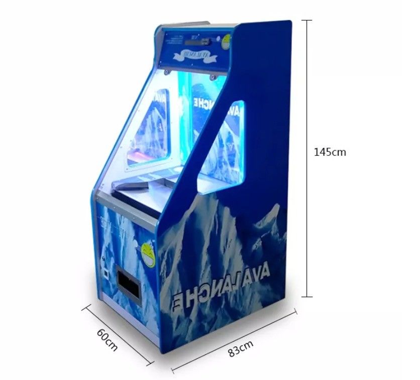 PlayFun USA Popular Quarter Full Black Coin Operated Bonus Hole Coin Pusher Arcade Game Coin Pusher Machine with Bill Change