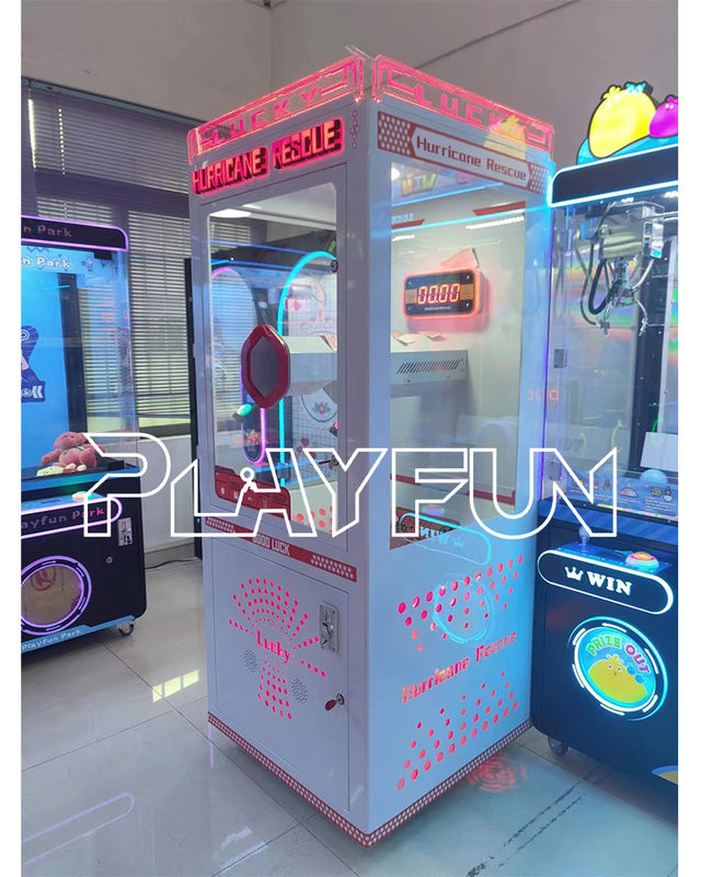 Coin  Operated Game Machine Catch Money Catching Bill Money Lucky Prize Hurricane Rescue Arcade Games Machine