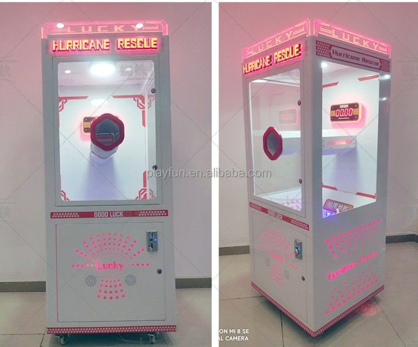 Coin  Operated Game Machine Catch Money Catching Bill Money Lucky Prize Hurricane Rescue Arcade Games Machine