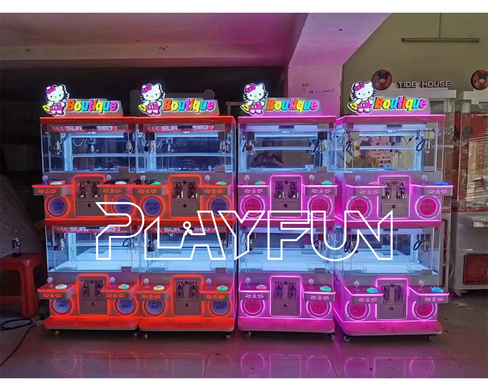 Customized logo Mini Claw Crane Games Boutique Prize Game Mini Baby Good Show 4 Players Mini Baby Claw Machine for Sale