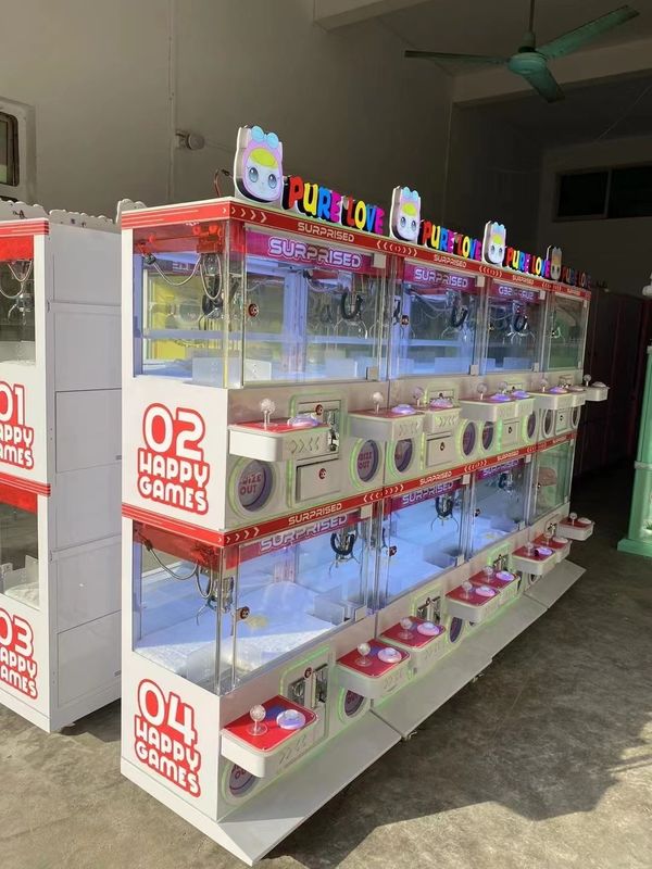 Customized logo Mini Claw Crane Games Boutique Prize Game Mini Baby Good Show 4 Players Mini Baby Claw Machine for Sale
