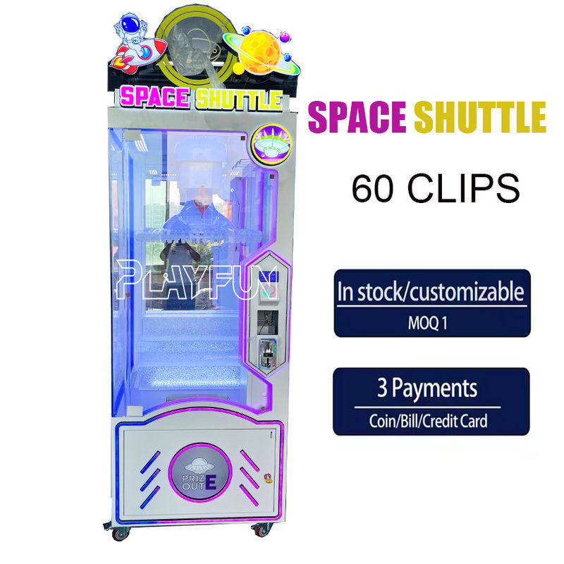 Coin Operated High Quality Revenue in Room Arcade Shadow Boy Planet  Prize Clamp Snacks Vending  Gift Prize Game  Clip Machine