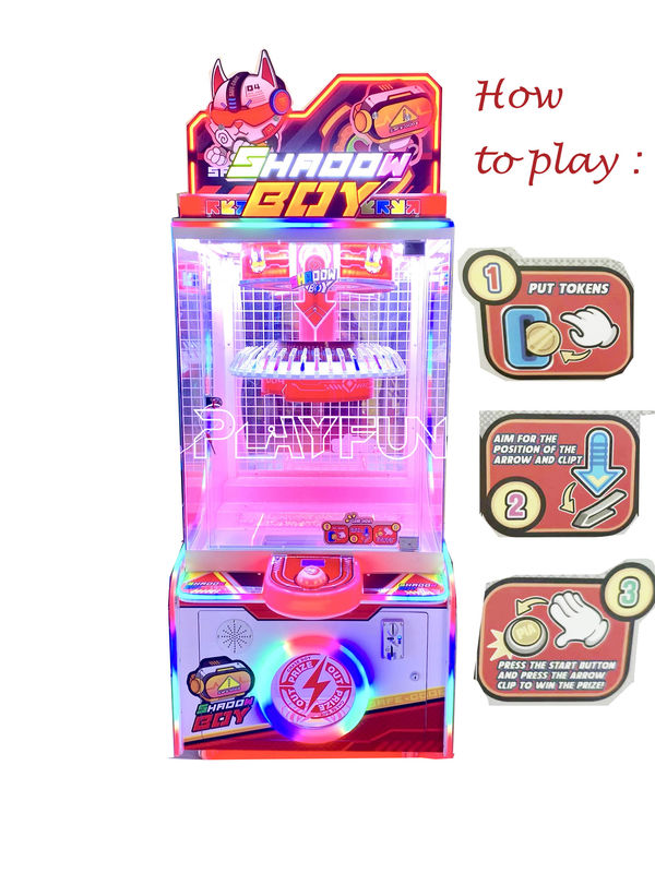 Coin Operated High Quality Revenue in Room Arcade Shadow Boy Planet  Prize Clamp Snacks Vending  Gift Prize Game  Clip Machine