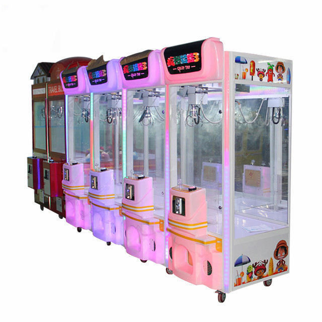 Playfun Factory Direct Sale Crazy Toys 3 Prize Crane Claw Coin Operated Game Machine Bonus Game Console