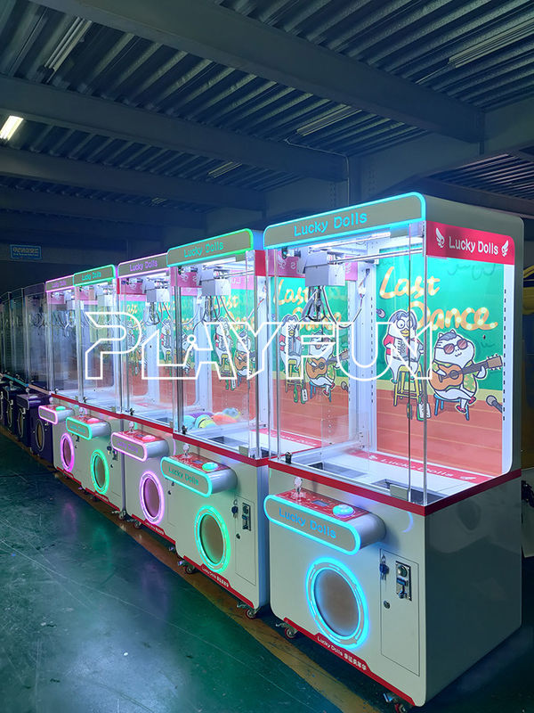 Playfun  Hot Sale Custom  Lucky Dolls New Design Crane Claw Dolls Game Machine   Claw Doll Machine  Claw Machine Crane