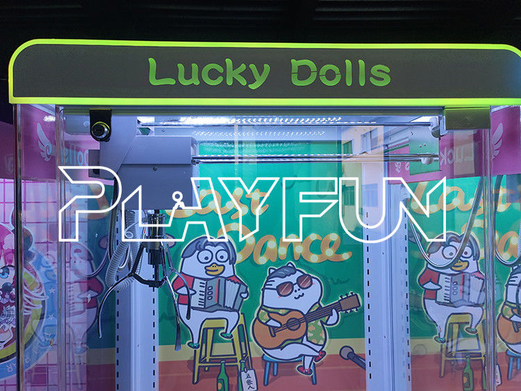 Playfun  Hot Sale Custom  Lucky Dolls New Design Crane Claw Dolls Game Machine   Claw Doll Machine  Claw Machine Crane