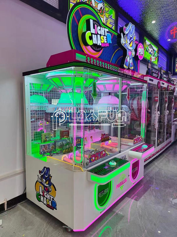 Coin Operated Amusement Park Kids Vending Game Dim Lighter Chaser Toys Dolls Snacks Prize  Game Machine