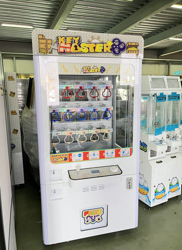 Coin Operated Key Master Keymaster Prize Machine Push to Win Prize Game Amusement Gift Prize Arcade Games Machine