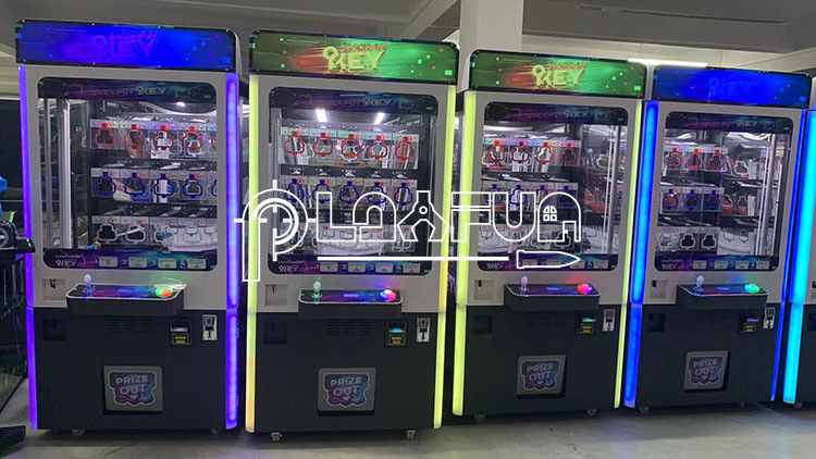 Coin Operated Key Master Keymaster Prize Machine Push to Win Prize Game Amusement Gift Prize Arcade Games Machine