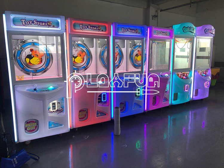 Playfun Hot-Sale Commercial Amusement Park Token Bill Coin-Operated Child Crazy Toy 2 Crane Claw Vending Gift Game Machine