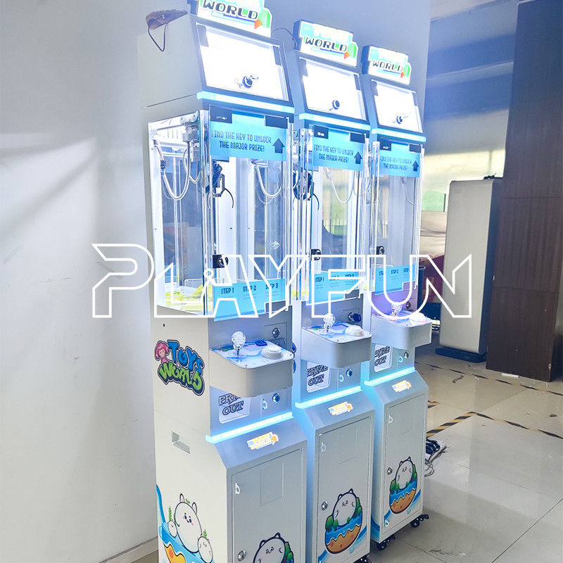 Coin Operated Arcade Catch Mini Toy Crane Claw Mini Vending Machine Toy Bill Acceptor Mini Claw Game Machine
