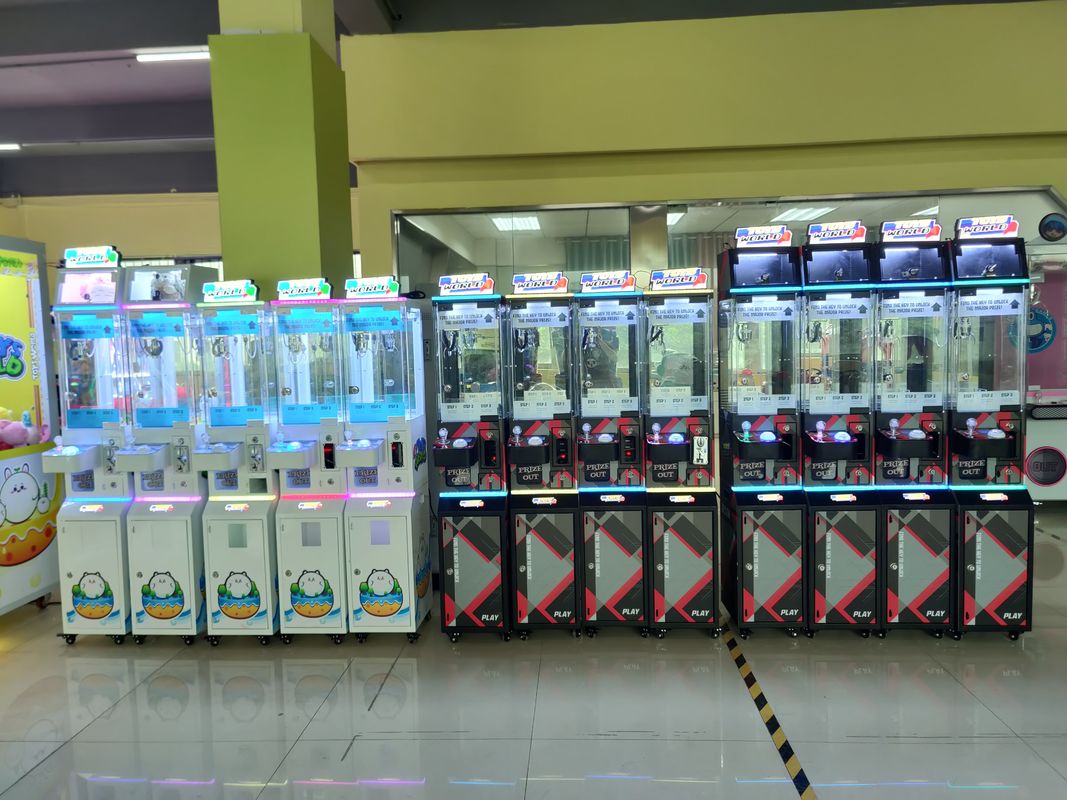 Coin Operated Arcade Catch Mini Toy Crane Claw Mini Vending Machine Toy Bill Acceptor Mini Claw Game Machine