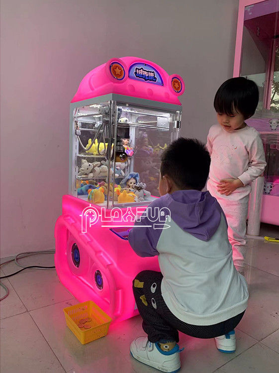 Super Tank LED Lightful 8 Cm 3 Intch Toy Candy Catcher Grabber Mini Gantry Bartop Claw Crane Arcade Game Machine