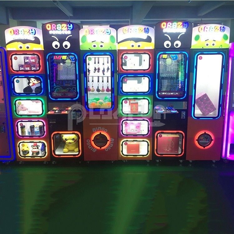 Latest Hot Selling Malls Kids CRAZY BALL MONSTER Claw Gift Coin Operated Grabber Vending Game Machine