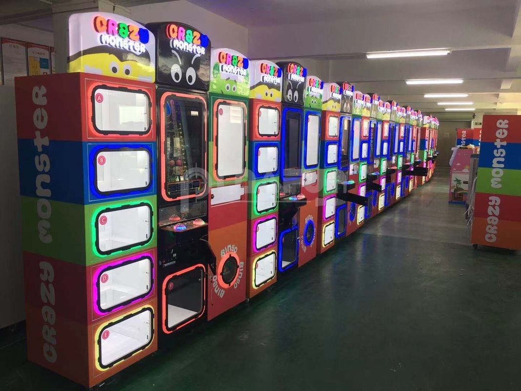 Latest Hot Selling Malls Kids CRAZY BALL MONSTER Claw Gift Coin Operated Grabber Vending Game Machine