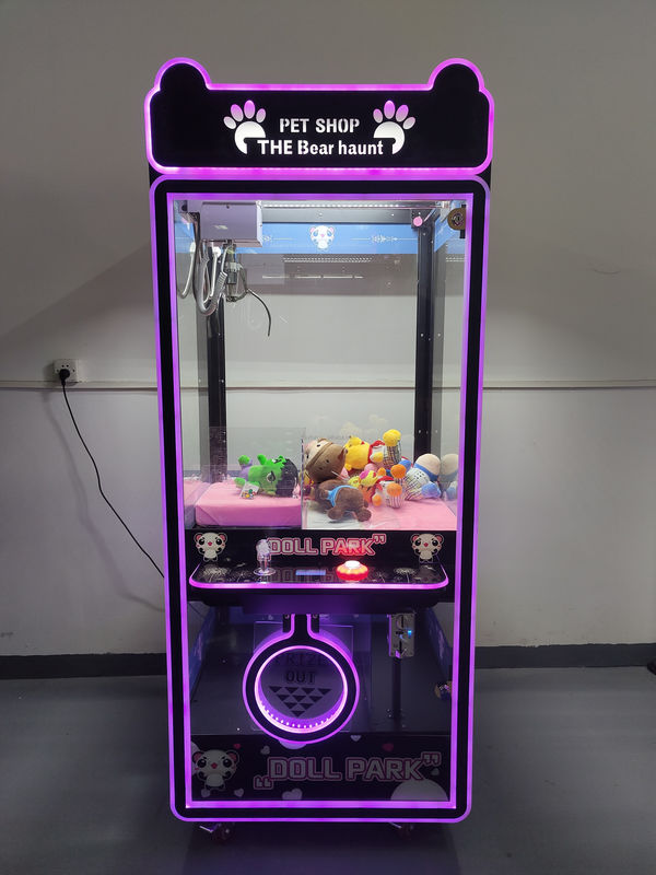 Hot Brazil Black Prize Machines 710 mm Custom Doll Claw Machine 4 Side Transparent Claw Crane Machine