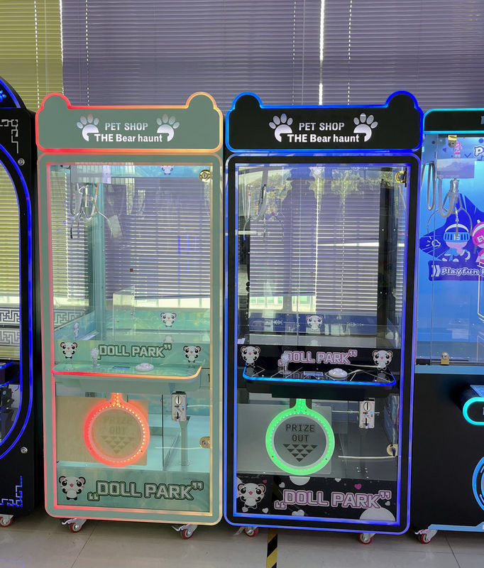 Hot Brazil Black Prize Machines 710 mm Custom Doll Claw Machine 4 Side Transparent Claw Crane Machine