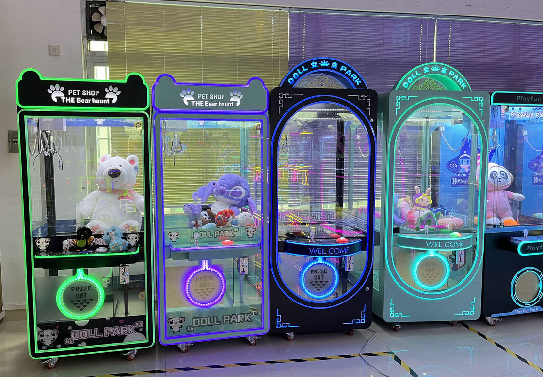 Hot Brazil Black Prize Machines 710 mm Custom Doll Claw Machine 4 Side Transparent Claw Crane Machine