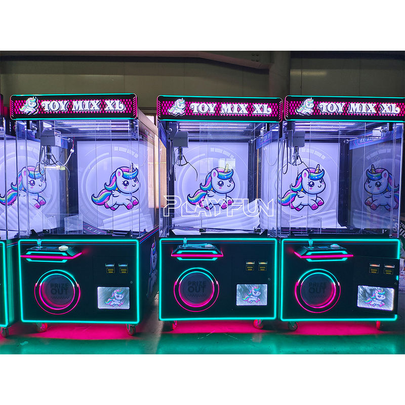 Token Coin Operated Black Toy House XXL Win Big Prize Claw Game Machine at the Arcade Vending Ball Plush Toys Crane Games