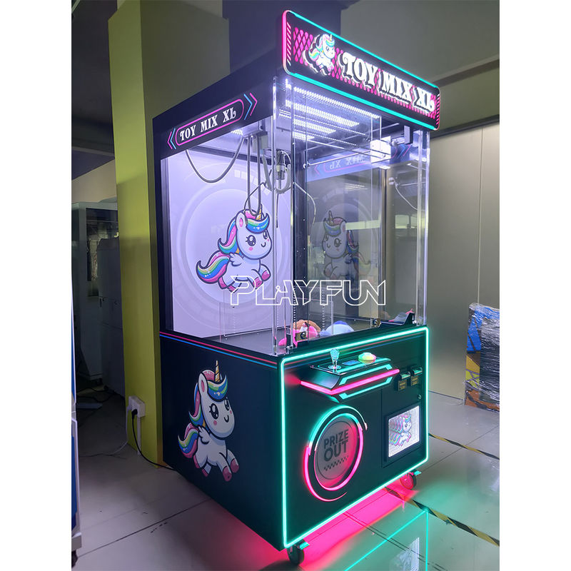 Token Coin Operated Black Toy House XXL Win Big Prize Claw Game Machine at the Arcade Vending Ball Plush Toys Crane Games