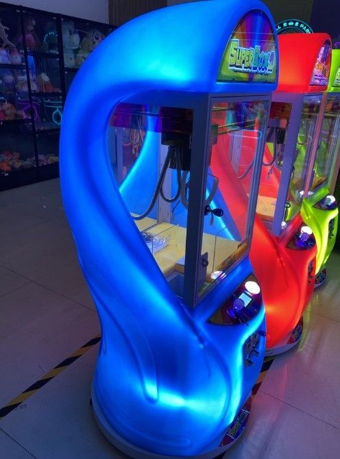 Münzbetriebene Super Box 2 Mini gefülltes Spielzeug Geschenkpuppen Grabber Arcade Kranich Klaue Preisautomaten