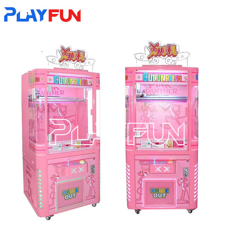 PlayFun Custom Made England Style Cut Ur Prize Arcade Coin-Op Operated Prize Vending Toys Gifts Scissors Cutting Machine