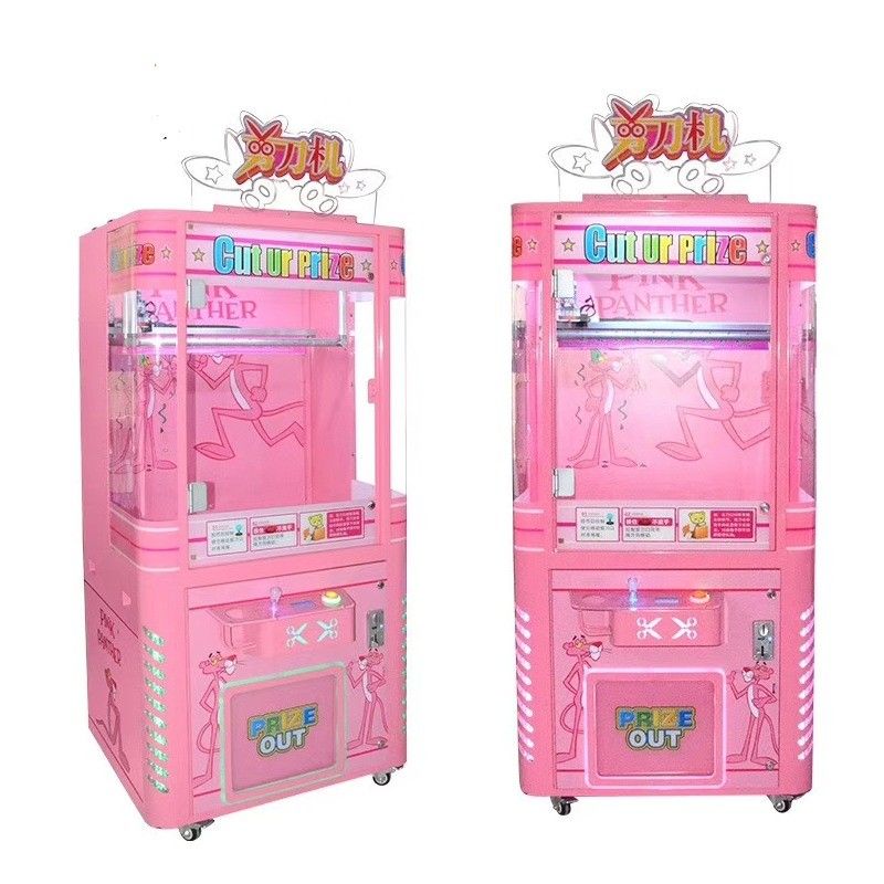 PlayFun Custom Made England Style Cut Ur Prize Arcade Coin-Op Operated Prize Vending Toys Gifts Scissors Cutting Machine