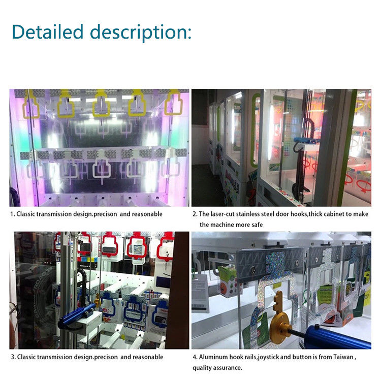 Flexible Customize 15 Boxes 9 Boxes Led Light Mini Gold Key Master  Big Expensive  Prize Vending Gaming Machine