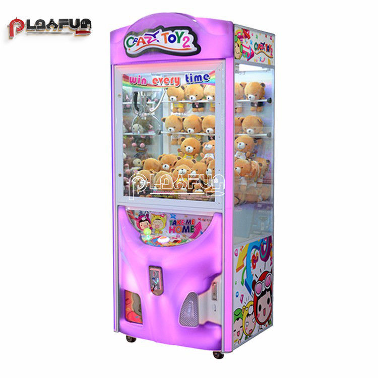 Crazy Toy 2 Gifts Catch Dolls  Machine Claw Crane Plush Toy Doll Claw Toy Arcade Games  Machine