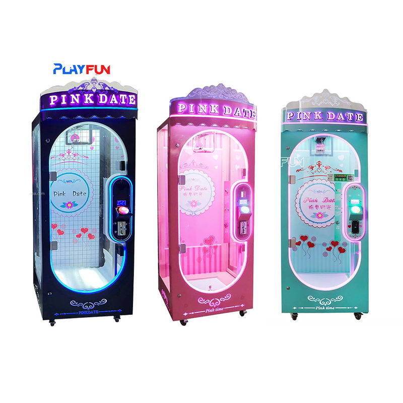 Playfun Indoor Pink Date Doll Cutting Prize Big Toys Gift Scissors Skill Cut 2 Win Arcade Coin Operated Game Machine for Sale
