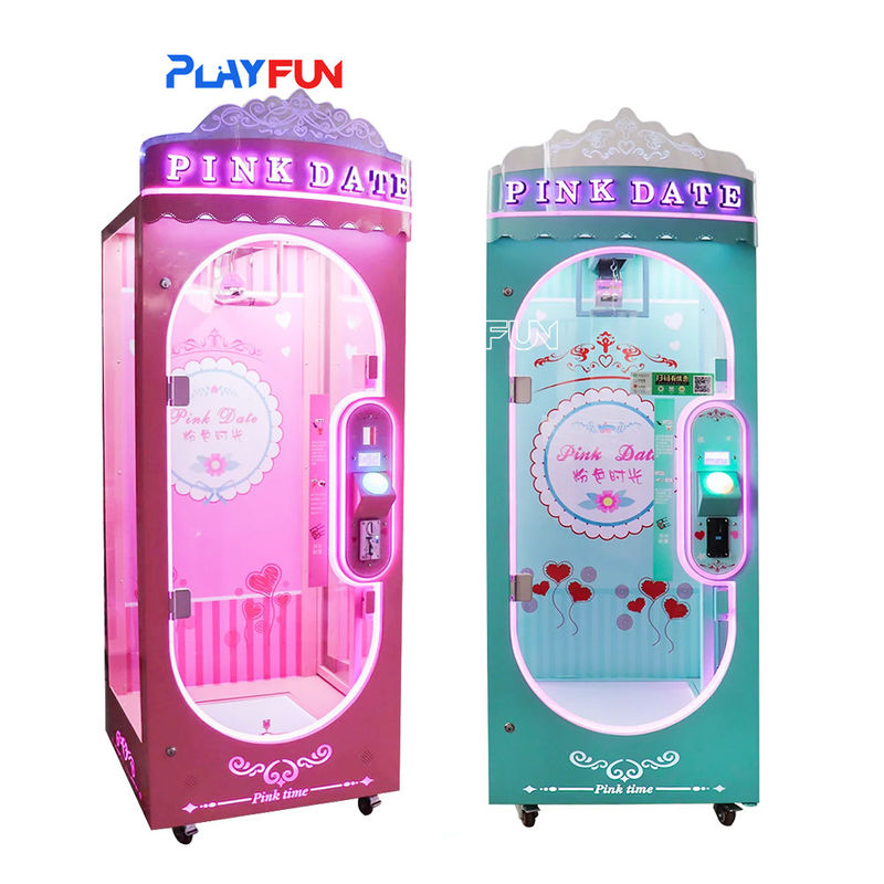 Playfun Indoor Pink Date Doll Cutting Prize Big Toys Gift Scissors Skill Cut 2 Win Arcade Coin Operated Game Machine for Sale